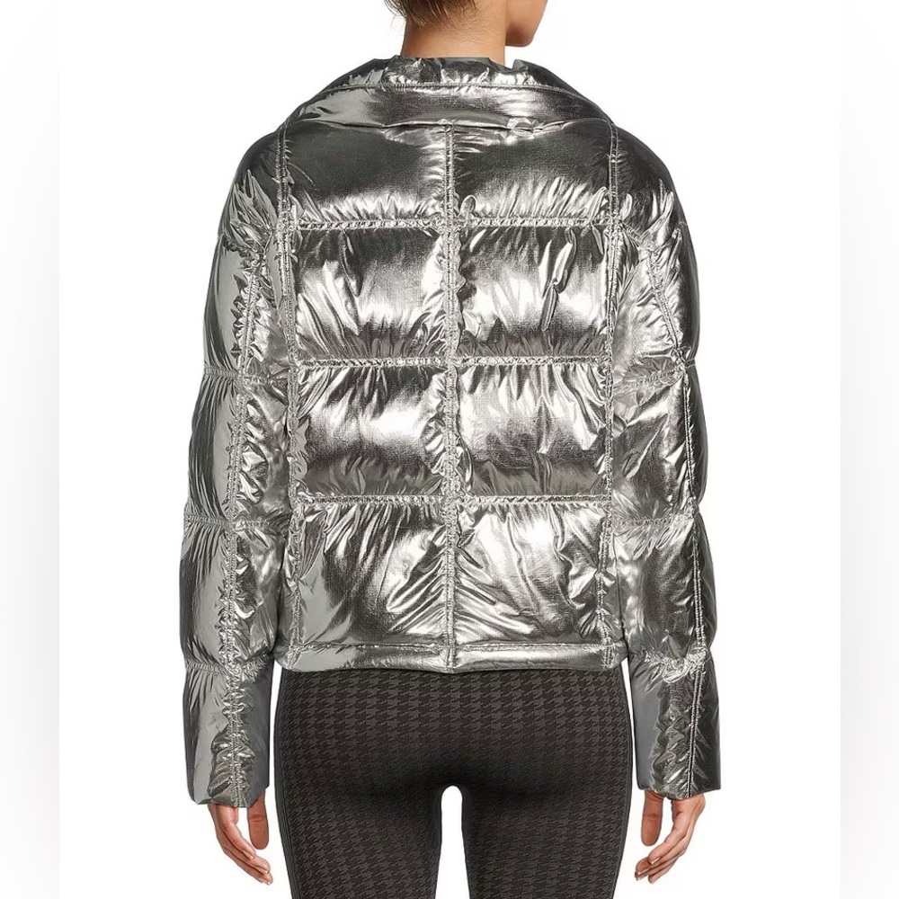 NWT Antonio Melani Stand Collar Front Zip Ski Puffer Jacket Size XS - Picture 3 of 8